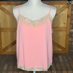 Womens Lane Bryant Camisole with Lace Trim